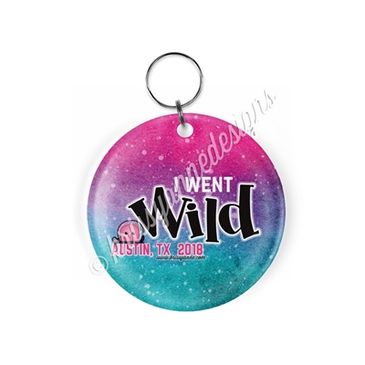 KAD Acrylic Keychain - Round I Went Wild 2018