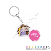 Small Acrylic Keychain - Everything is Fine Steve