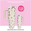 SECOND CHANCE Engraved Stanley H2.0 FlowState Tumbler | Pet Lover Pattern