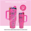 Engraved Tumbler | Rainbow SS Planner Thing (PINK)