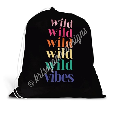 Drawstring Laundry Bag - Wild Vibes