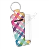 Skinny Lip Balm Keychain - Punny Love Plaid