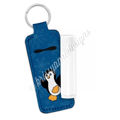 Skinny Lip Balm Keychain - Winter Penguin