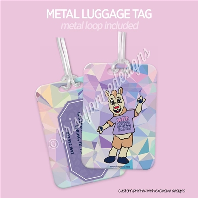 Metal Luggage Tag | Wild Llama