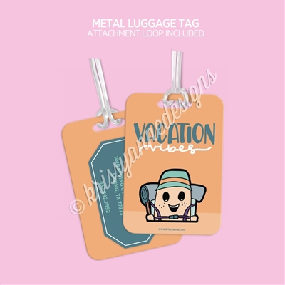 Metal Luggage Tag | Vacation Vibes