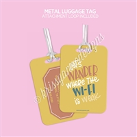 Metal Luggage Tag | Let's Wander