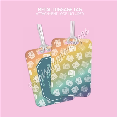Metal Luggage Tag | 2024 Travel Pattern