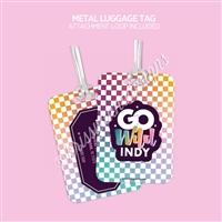 Metal Luggage Tag | 2025 GO Wild Colorful (Indy)