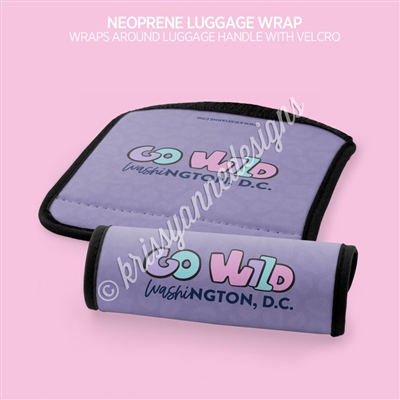 Luggage Handle Wrap | GO Wild DC Purple