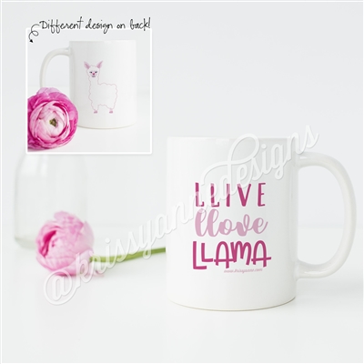 KAD Mug - Llive Llove Llama