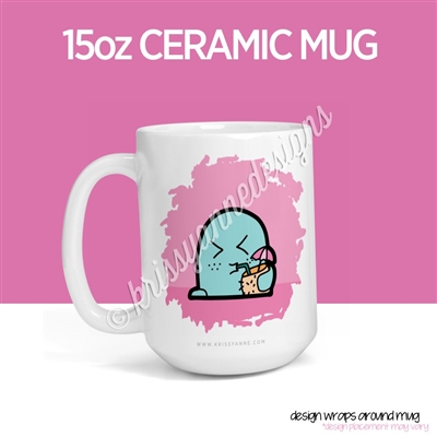15oz Ceramic Mug - Celebrations Collection Summer Steve