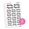 Mini Script Sheet - Fold the Laundry