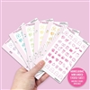 Monochrome Mini Doodle Icon Sampler - Pastel