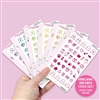 Monochrome Mini Doodle Icon Sampler - Gemtones