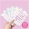 Monochrome Mini Doodle Icon Sampler - Colorful