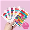Mini Decoration Sheet - Jagged Strips (Doodle Heart)