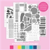 Mini Monochrome Journaling Sheets - Colorful