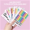 Mini Sticker Sheet | Small Vertical Weekend Banners