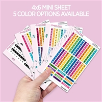 Mini Sticker Sheet | Small Vertical Weekend Banners