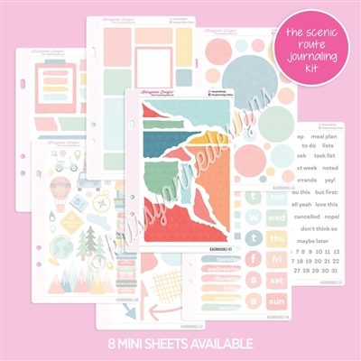 Mini Journaling Sticker Sheets | The Scenic Route