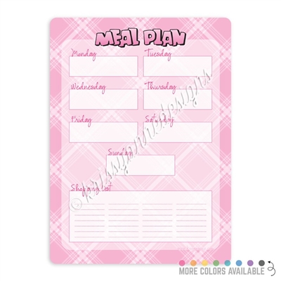 Meal Plan Dry Erase Board - 9x12