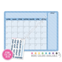Monthly Calendar Dry Erase Board - 12x9