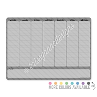 Weekly Calendar Dry Erase Board - 12x9