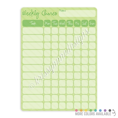 Chore Chart Dry Erase Board - 9x12