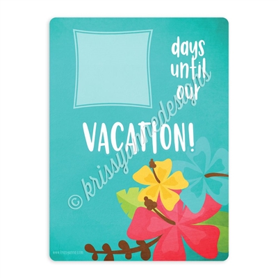 Tropical Vacation Countdown Board - 9x12