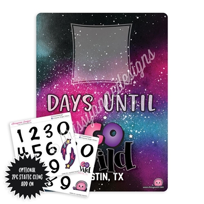 GO Wild 2018 Countdown Board - 9x12