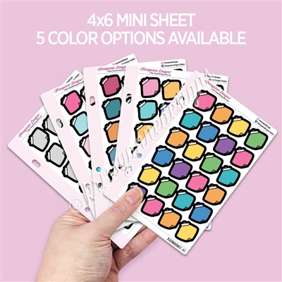 Mini Blackout Sticker Sheet | Sticky Note Doodles
