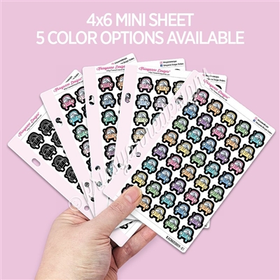 Mini Blackout Sticker Sheet | Car Doodles