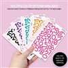 Mini Blackout Sticker Sheet | Monochrome Numbers