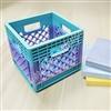 Sticky Note Milk Crate | Limited Purple/Turquoise