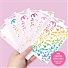 Mini Embossed Sticker Sheet - Doodle Arrows