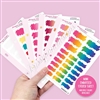 Mini Embossed Sticker Sheet - Doodle Scribbles