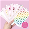 Mini Embossed Sticker Sheet - Mini Circles