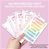 Mini Embossed Sticker Sheet | Bubble Days