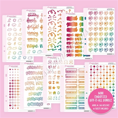 Mini Embossed Buy-It-All Bundle - Gemtones