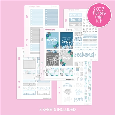 Mini Planner Kit | 2022 January Floral