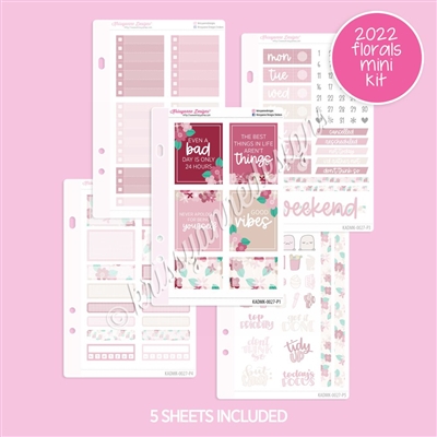 Mini Planner Kit | 2022 February Floral