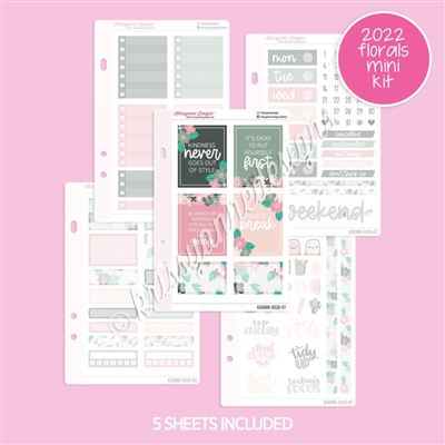 Mini Planner Kit | 2022 March Floral