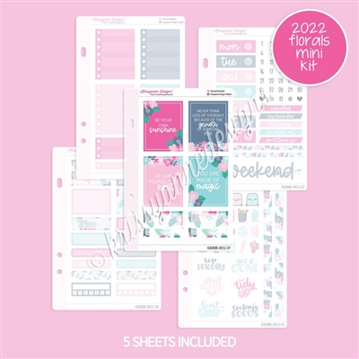 Mini Planner Kit | 2022 July Floral