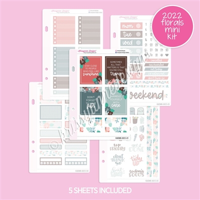 Mini Planner Kit | 2022 September Floral