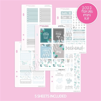 Mini Planner Kit | 2022 December Floral