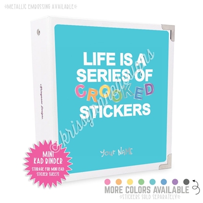 Mini KAD Sticker Binder - Crooked Stickers