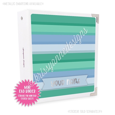 Mini KAD Sticker Binder - 2021 March Stripes