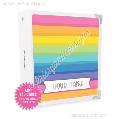 Mini KAD Sticker Binder - 2021 June Stripes