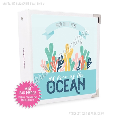 Mini KAD Sticker Binder - Free as the Ocean