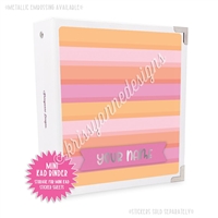 Mini KAD Sticker Binder - 2021 August Stripes